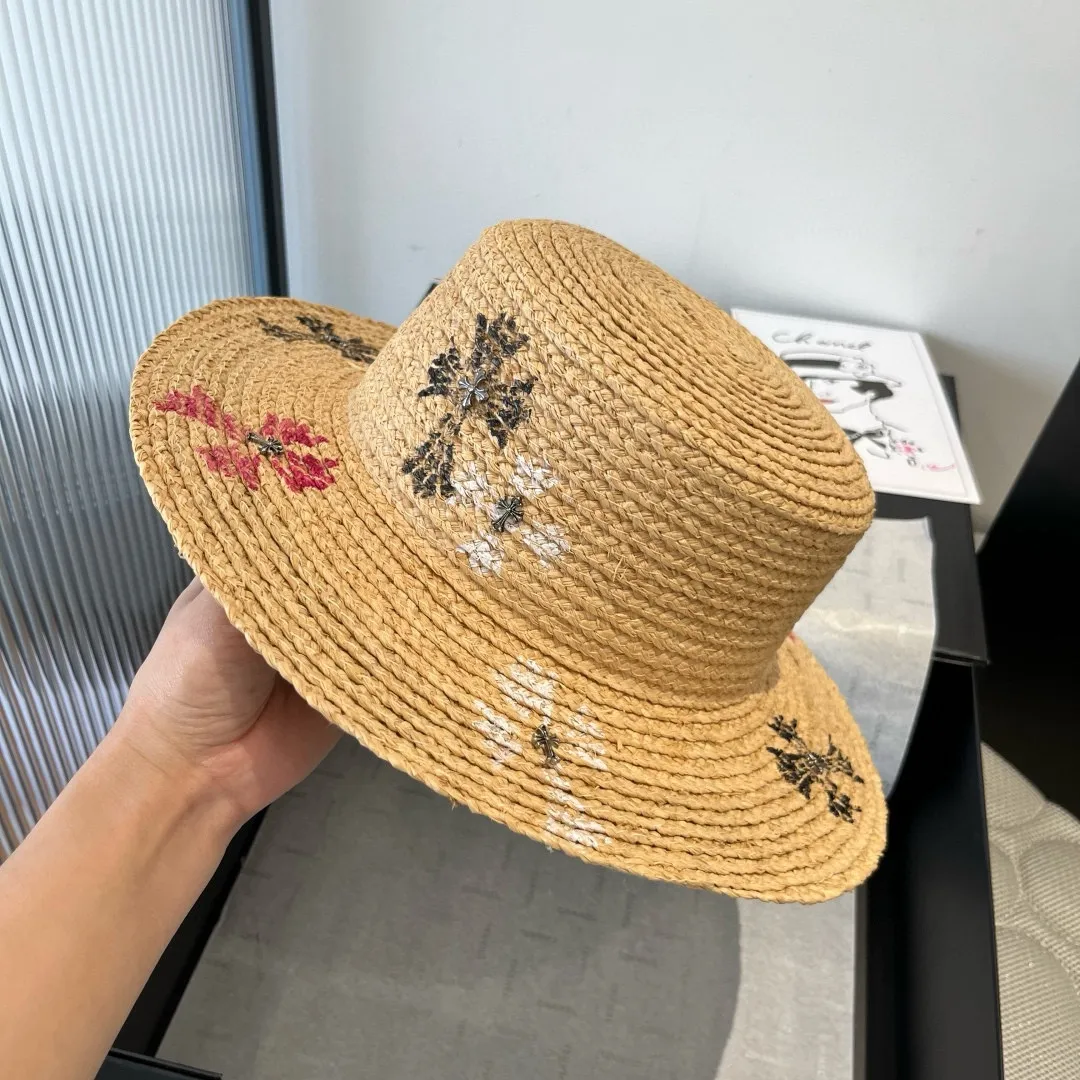 💰150¥ Crow's raffia sun hat, a must-have for summer outings, head circumference 57cm